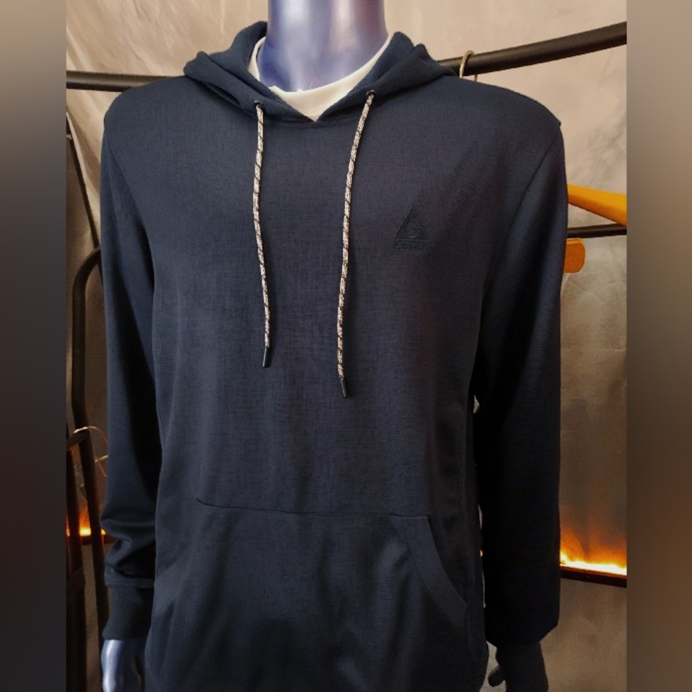 Gerry Men’s Large Navy Blue Performance Hoodie Pullover Stretch Fit NWT
